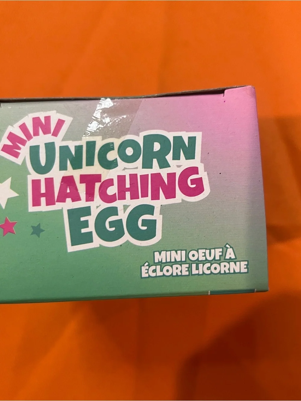 Mini Unicorn Hatching Egg - Purple